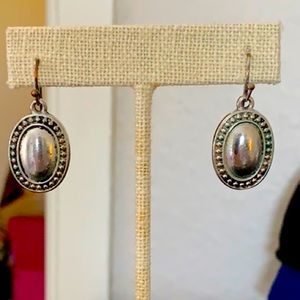 Silver tone fashion earrings